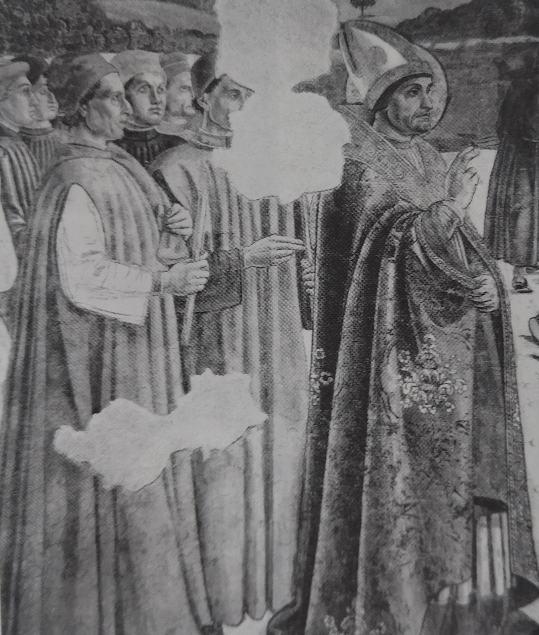 La processione dei vescovi, Antoniazzo Romano, cappella del Bessarione