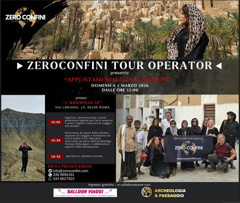 Appuntamento con il Mondo, evento live per chi ama viaggi culturali, e non solo… 
