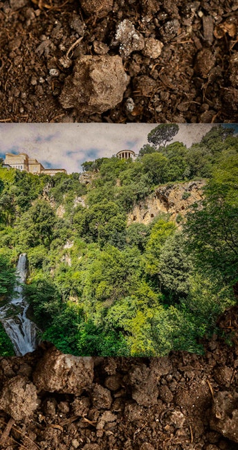 Villa Gregoriana, Tivoli, Roma