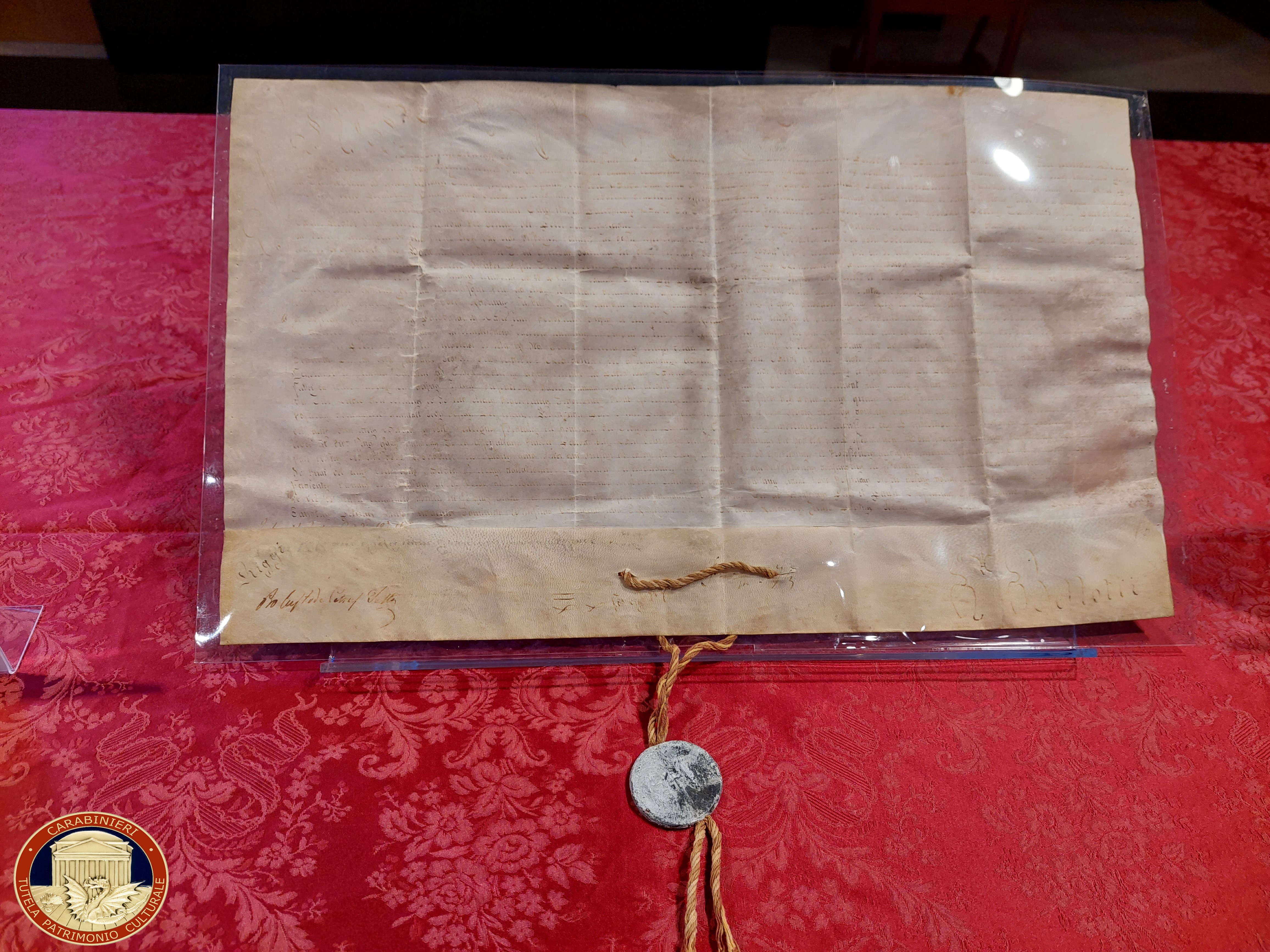   La Bolla Papale di Papa Pio IX, una parte della nostra storia finalmente a casa.